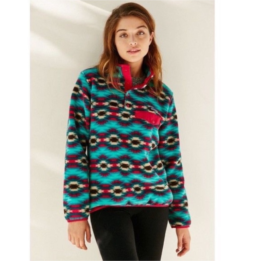 Patagonia Synchilla Boho Aztec Sweater RARE VTG - Picture 5 of 16